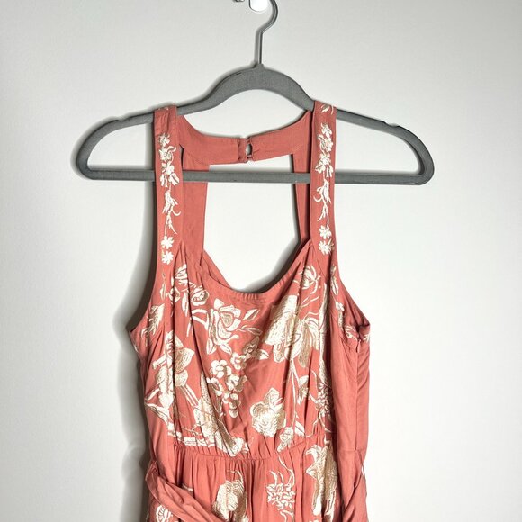 Anthropologie Lucille Dress Fringe Floral Tasseled Embroidered Bohemian Sz 10P - Picture 5 of 9